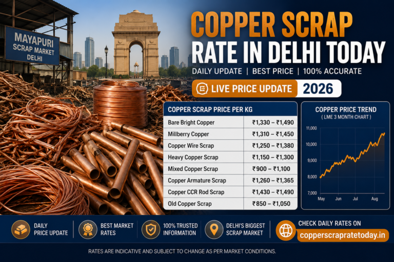Copper Scrap Rates in Delhi today