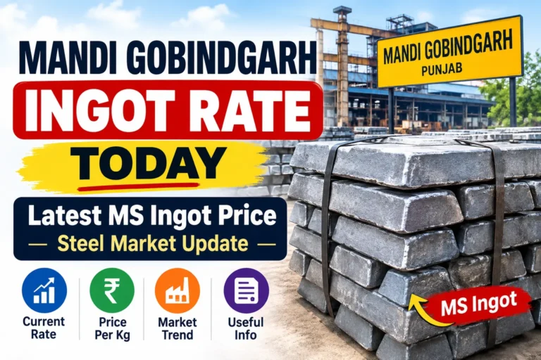 mandi gobindgarh ingot rate​